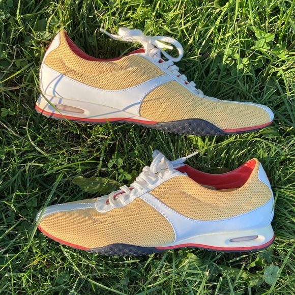 Cole Haan x Nike Air Vintage Yellow Mesh Sneaker Shoes Women's Size 9 - Picture 14 of 14